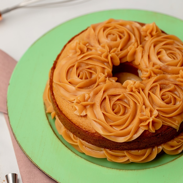 BOLO CHURROS DE DOCE DE LEITE